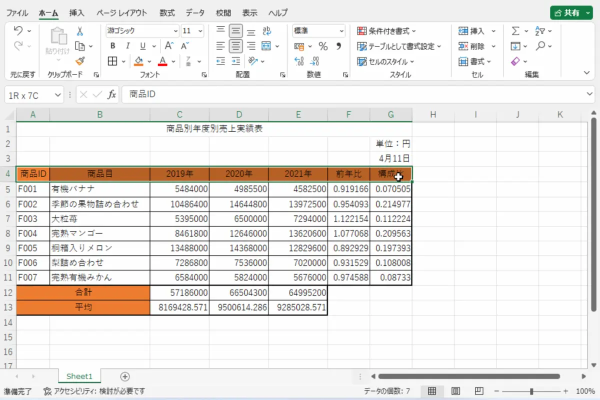 パソコンくらぶ狭山青柳教室のExcel